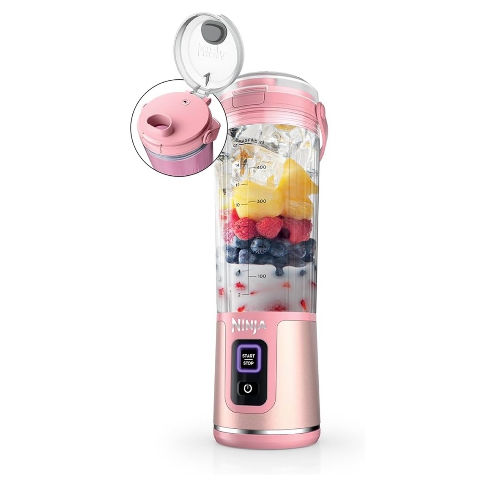 Ninja Pink Portable Charger with LED Indicators